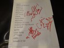 The Damned - Signed Vintage Setlist Captain Sensible (Punk Rock Misfits Adicts)