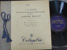 JOHANNA MARTZY  / BACH sonata no 3 & partita no 2  / COLUMBIA 33CX 1287