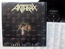 ANTHRAX Among the Living LP Megaforce 90584 w/ lyric inner sleeve   e12