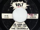 The Charmels-As Long As I've Got You/Baby Come & Get It-Soul 45 Promo-Volt-Hear