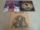 RAINBOW - Rising/Long Live Rock N Roll/Richie Blackmore's Rainbow 3 x LP Bundle