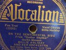 Billie Holiday On The Sentimental Side Now They Call It Swing VOCALION 3947