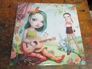 VARIOUS GARAGE Just the Girls 2XLP SFTRI  90s garage punk VG++ pink marble