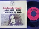 GIGLIOLA CINQUETTI EP MADE IN PORTUGAL 45 PS 7 *THOSE WERE THE DAYS* ALVORADA