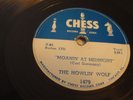 BLUES - HOWLIN' WOLF - CHESS 78 RPM - MOANIN' AT MIDNIGHT - CRACKED RECORD