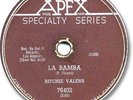 Super Rare 1959 RITCHIE VALENS Rock'n Roll 78 RPM Record. La Bamba b/w Donna