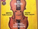 HAENDEL violin BERGLUND cond BRITTEN - WALTON LP NM UK SQ EMI ANGEL ASD 3483