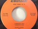 Cliff Ayers & The Continentals 1959 I Wonder Why 45 Emerald 3000 Doo-Wop NOS EX