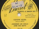 JOHNNIE LEE WILLS —COYOTE BLUES— country bopper 78 | Bullet 711 | VG++