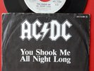 AC/DC YOU SHOOK ME ALL NIGHT LONG/HAVE A DRINK ON ME 1980 RARE GERMAN 7“ PS
