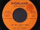 WIL-SONES: Let Me Help You / Come On Mama 45 (tag stain ol, clean )