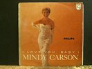 MINDY CARSON   I Love You, Baby  LP  Jazz Fem Vox  1958 UK original   RARE