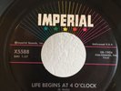 Rockabilly 45 Ronnie Diamond Life Begins At 4 O'Clock on Imperial HEAR