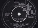The Elgins - Put Yourself In My Place UK 45 VG TMG551 1st Pressing Northern Soul