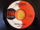 MICKEY GILLEY Turn Around (I'll Be Following You) 45 rpm LYNN 1961 Rock n Roll