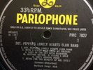 original Mono beatles sgt pepper parlophone yellow on black label