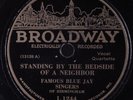 Black Gospel 78 BLUE JAY SINGERS Standing By The Bedside...BROADWAY L-1244 HEAR