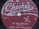 Blues 78 SONNY BOY WILLIAMSON Let Me Explain CHECKER HEAR