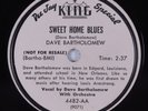 Blues R&B 78 DAVE BARTHOLOMEW Sweet Home Blues KING 4482 HEAR