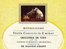 HMV BLP 1008 S/C UK - MENDELSSOHN - VIOLIN CONCERTO - GIOCONDA DE VITO 10