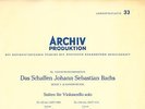 ARCHIV 14187 APM FOURNIER - BACH CELLO SUITES 3 & 4 - MONO - GERMAN GATEFOLD NM