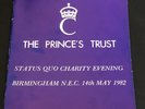 STATUS QUO THE PRINCE'S TRUST CHARITY EVENING TOUR PROGRAMME 1982 36 PAGES