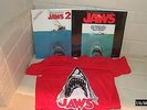 JAWS & JAWS II MUSIC FROM THE ORIGINAL MOTION PICTURE SOUNDTRACKS PLUS JAWS T-SH