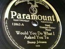 Paramount 12862 Stump Johnson-Kind Babe Blues (1929 Richmond)