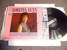 Sings by Loretta Lynn LP SIGNED  AUTOGRAPHED  MONO 1963