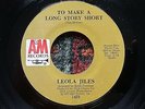 45 RPM LEOLA JILES RARE Northern Soul He Called Me Baby b/w To Make A Long..NM