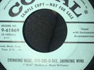 Johnny Burnette Drinking Wine Spo-Dee-O-Dee PROMO Rockabilly ORIGINAL 3 DAY Auct