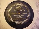 John Estes - Milk Cow Blues / Street Car Blues - Victor 38614 (with crack)