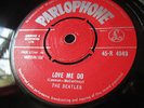 Beatles Love Me Do Stunning .Orig UK Parlophone  red label 7inch 45 ex con