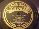 Homestead 23126 -EX Shellac & Great Audio-Jack Albin (A side) Gil Rodin (B side)