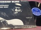 MISSISSIPPI JOHN HURT WORRIED BLUES LP PIEDMONT LABEL PLP 13161 MONO ONTARIO NM