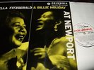 ELLA FITZGERALD&BILLIE HOLIDAY : AT NEWPORT LP 1957 COLUMBIA 33CX10100 UK