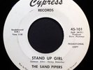 Garage: SAND PIPERS Stand Up Girl 45 on CYPRESS mp3 LISTEN