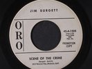 JIM BURGETT: Scene Of The Crime / I Wouldn't Dare 45 (dj, great Popcorn sound