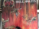 SLAYER   HELL AWAITS   ORIG 1ST PRESS   W. ORIG INNER SLEEVE   METAL   VG+