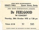 Dr. Feelgood King's Hall, Derby 30/10/75 Ticket