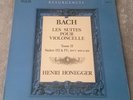 rare valois original lp JS BACH LES SUITES III&IV SOLO CELLO - HENRI HONEGGER