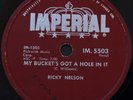 RICKY NELSON 78My Bucket's Got a Hole In It / Believe What You Say RARE Canada