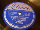 JAZZ HENRY ALLEN Why Don't You Practice What You Preach?/Don't MELOTONE 13016
