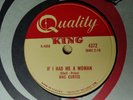 1956 Rockabilly 78 rpm MAC CURTIS If I Had Me A Woman  QUALITY-KING 4372 Canada