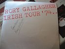 RORY GALLAGHER IRISH TOUR COVER SIGNED  EXREMELY RARE