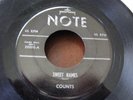 THE COUNTS Doowop NOTE label 45 SWEET NAMES / Brought It all on Myself  VG