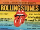 ROLLING STONES CONCERT TICKET 1982 NEWCASTLE  ORIGINAL RARE VINTAGE 35 YRS OLD