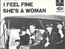 THE BEATLES 45 I FEEL FINE+PS DENMARK RARE