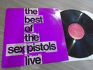 SEX PISTOLS BEST OF LIVE LP BONDAGE BOND 007 EX PUNK 1985