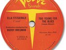 ELLA FITZGERALD Jazz 78 RPM Record. Too Young for the Blues/It's Only a Man